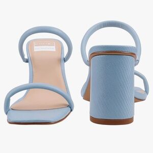 BCTEX COLL Women's High Heeled Sandal Two Strap size 9.5 blue